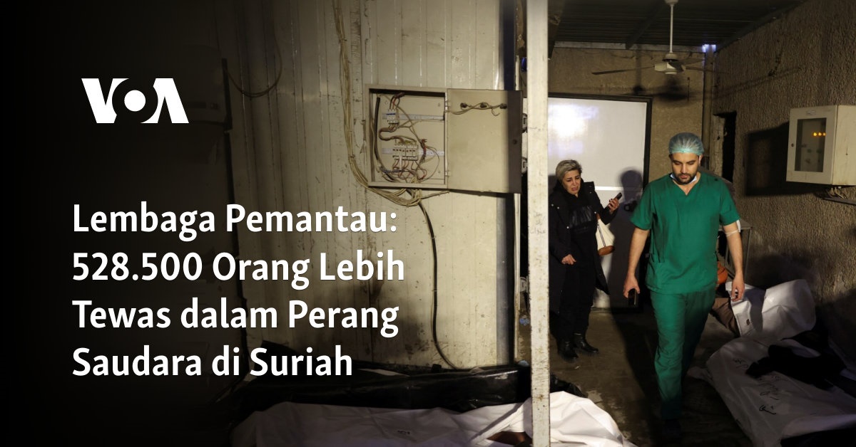 528.500 Orang Lebih Tewas dalam Perang Saudara di Suriah