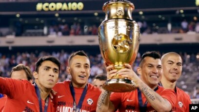 智利国家足球队获美洲杯冠军