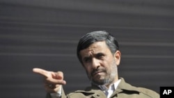 Iran's President Mahmoud Ahmadinejad (file photo)