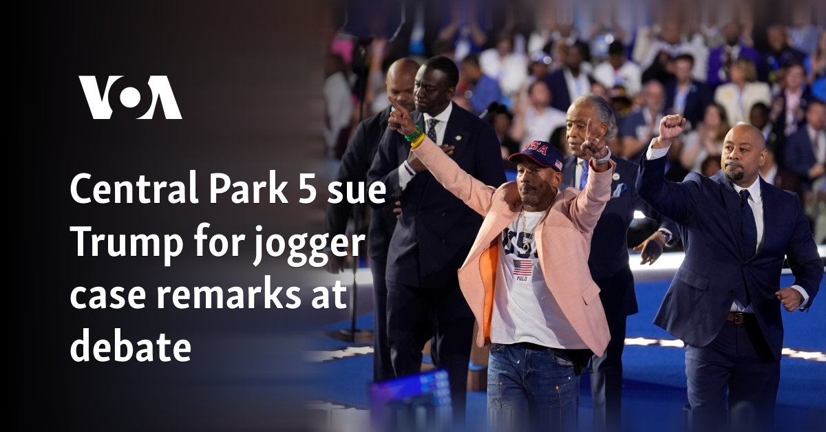 Central Park 5 sue Trump for jogger case remarks at debate