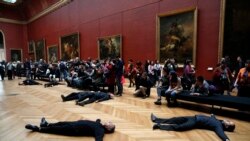 Активисти во Франција протестираат во музеј против миграција како последица на климатските промени