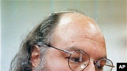 Jonathan Pollard speaks during an interview in a conference room at the Federal Correction Institution in Butner, NC, in this 1998 file photo