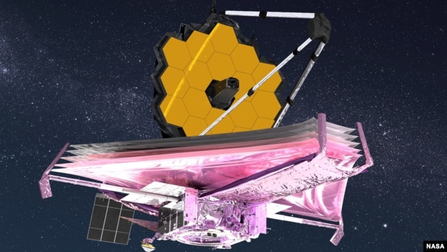 Artist conception of the James Webb Space Telescope. (Image Credit: NASA GSFC/CIL/Adriana Manrique Gutierrez)
