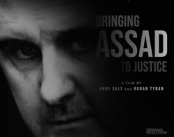"Bringing Assad to Justice" highlights efforts by media and private citizens to demand accountability. (Photo courtesy of Esperanza Productions)