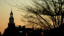 FILE - The Howard University campus at sunrise in Washington, D.C.