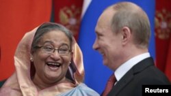 رییس جمهوری روسیه و نخست وزیر بنگلادش