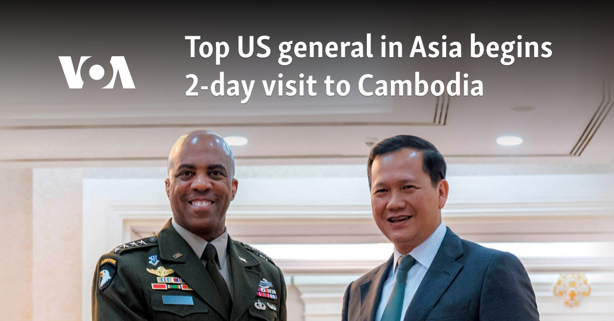 Top US general in Asia begins 2-day visit to Cambodia