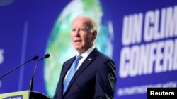 President Joe Biden, currently in Glasgow, Scotland, said the U.S. is concerned by the gross violations of internationally recognized human rights being perpetrated by the Government of Ethiopia and other parties amid the widening conflict in northern Ethiopia, Nov. 2, 2021. 