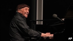 Pianist Cecil Taylor, 87, who revolutionized jazz by launching the free-jazz movement in the late '50s and early '60s, performs in an unannounced second set at the Whitney Museum of American Art in New York, April 14, 2016.