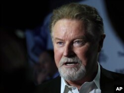 U.S band member of The Eagles, Don Henley, arrives before a screening of History of The Eagles Part One, April 25, 2013.