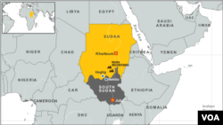Sudan - South Sudan map