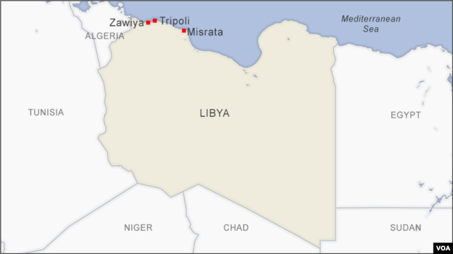 Tripoli, Zawiya and Misrata