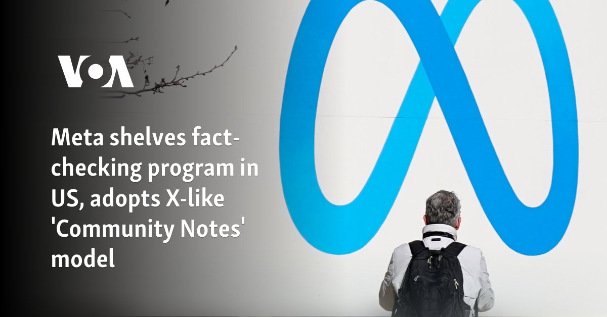 Meta shelves fact-checking program in US, adopts X-like 'Community Notes' model 