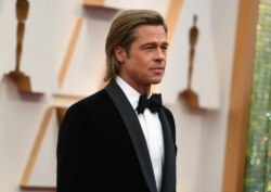 Brad Pitt arrives at the Oscars on Sunday, Feb. 9, 2020, at the Dolby Theatre in Los Angeles. (Photo by Richard Shotwell/Invision/AP)