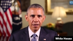 奥巴马总统发表每周例行讲话2015年5月