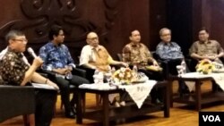 Seminar memperingati Hari Solidaritas Internasional Palestina yang digelar di Universitas Indonesia, Kamis (29/11). (Fathiyah/VOA)