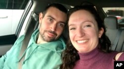 Matthew Willson, 31, of Chertsey, Surrey, England, and his girlfriend, Katherine Shepard, pose in this undated photo provided by Brookhaven Police Department in Georgia.