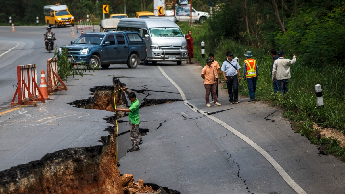 Kerusakan Akibat Gempa Bumi di Thailand