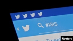 在推特網上可以看到有關伊斯蘭國（ISIS）的討論主題。