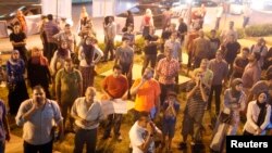 "Third Square" activists shout slogans as they gather to oppose both parties at Sphinx Square in Cairo, July 30, 2013. 