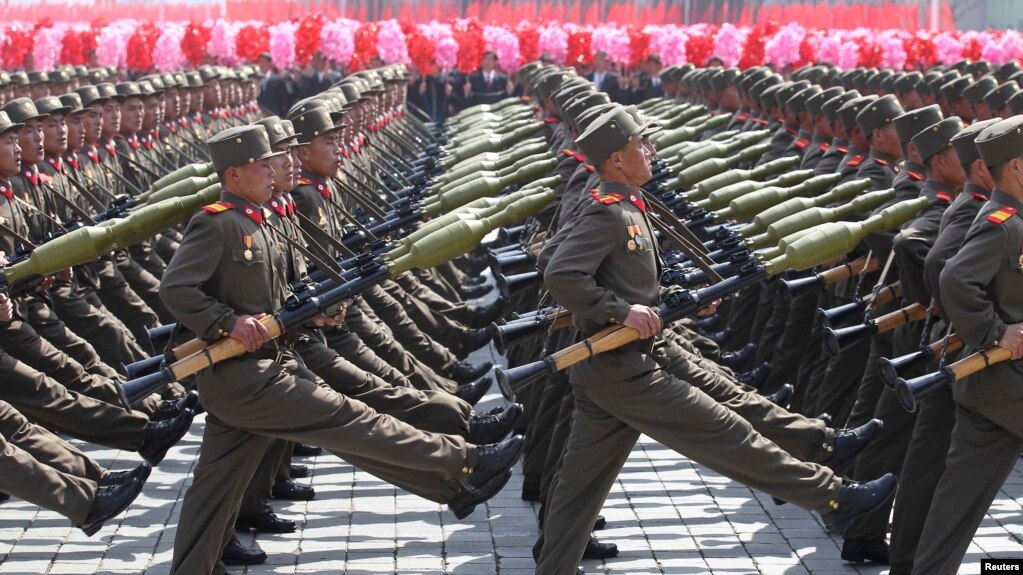 Một buổi duyệt binh tại Triều Tiên năm 2012.