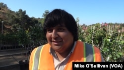 LA Conservation Corps member Ronaldo Martinez, 20, hopes to make a career in the field of urban conservation.