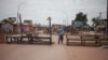Le quartier à majorité musulmane PK5 de Bangui, au lendemain d'une opération militaire menée par la force de maintien de la paix de l'ONU, la MINUSCA, contre des groupes d '"autodéfense", le 9 avril 2018.