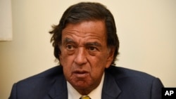 FILE - During an interview with the Associated Press, Former New Mexico Gov. Bill Richardson speaks during an interview with the Associated Press, Jan. 24, 2018. 