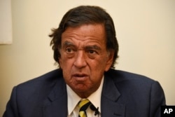 Former New Mexico Gov. Bill Richardson is interviewed by the Associated Press, Jan. 24, 2018.