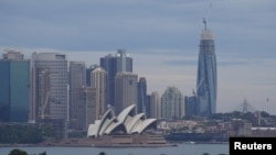 The Sydney Opera House and city centre skyline are seen as the spread of the coronavirus disease (COVID-19) continues in Sydney, Australia, April 20, 2020.