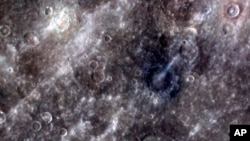 Image taken with MESSENGER's wide-angle camera of Mercury's craters, March 29, 2011