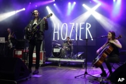 Andrew Hozier-Byrne of the band Hozier performs in concert during the Sweetlife Festival at Merriweather Post Pavilion on May 10, 2014, in Columbia, Maryland.