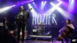 Andrew Hozier-Byrne of the band Hozier performs in concert during the Sweetlife Festival at Merriweather Post Pavilion on May 10, 2014, in Columbia, Md.