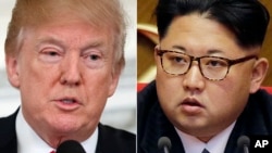 도널드 트럼프 미국 대통령과 김정은 북한 국무위원장.