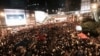 香港佔中第13日 中環再現數以萬計人潮
