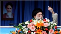 Iran's Supreme Leader Ayatollah Ali Khamenei speaks in the province of Kermanshah, west of Tehran, October 15, 2011.