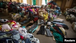 Một trung tâm tiếp nhận cứu trợ nhân đạo cho người tỵ nạn ở Donetsk, Ukraine 