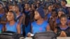 Ecolières lors de la rentrée scolaire 2018 à Freetown, Sierra Leone. (AFP/Saidu Bah)