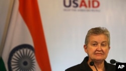 美國駐印度大使南希鮑威爾(資料圖片)