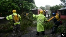 Rescuers from the Municipal Emergency Management Agency toured the streets of Matelnillo searching for anyone in distress during the passage of Hurricane Irma through the northeastern part of the island in Fajardo, Puerto Rico, Sept. 6, 2017. 