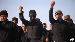 Volunteers train at military base in the Shiite holy city of Najaf, 100 miles south of Baghdad, Iraq, June 17, 2014.