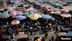 A view of the Oluwole Urban Market in the central business district, near Marina in Lagos, Nigeria, Dec. 13, 2016