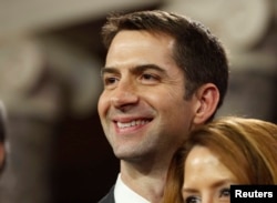 FILE - U.S. Senator Tom Cotton wrote the letter saying Congress plays a 'significant role' in ratifying agreements.