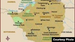 MAP OF ZIMBABWE