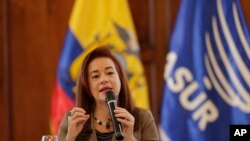 La ministra de Relaciones Exteriores de Ecuador, María Fernanda Espinosa quiere trabajar en su campaña para presidir la próxima reunión de la Asamblea General de la ONU.