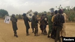 Des combattants de Boko Haram, Kumshe, Nigeria, le 6 mai 2017