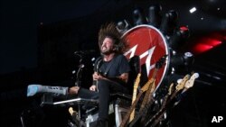 La banda de rock Foo Fighters — con su vocalista Dave Grohl durante un concierto en el Citi Field de Nueva York. Foto de archivo.