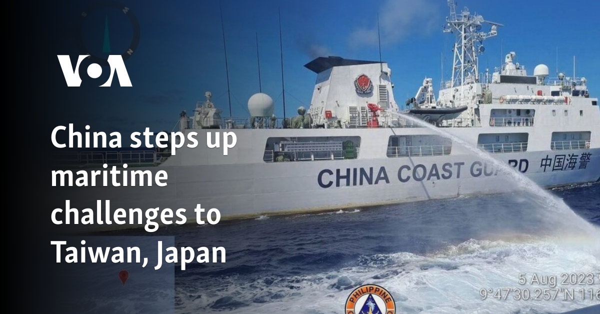 China steps up maritime challenges to Taiwan, Japan