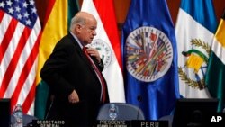 “El problema de la próxima Cumbre en Panamá no es si va Cuba o no va Cuba (…) sino más bien qué es lo que hacemos y discutimos en la cumbre”, dijo Insulza.