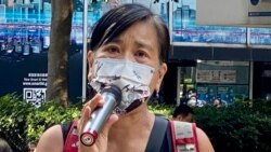 社民連主席陳寶瑩表示，將來香港的學校及教育機構，談論六四事件都可能成為”禁區” (美國之音湯惠芸)